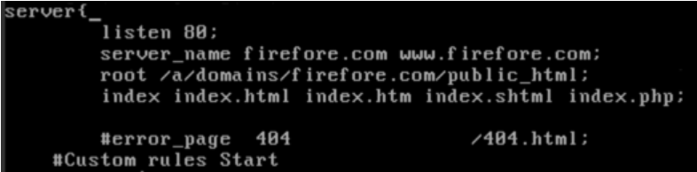error_page 404 /404.html�@����עጵ�����ǰ����룣���ɣ�